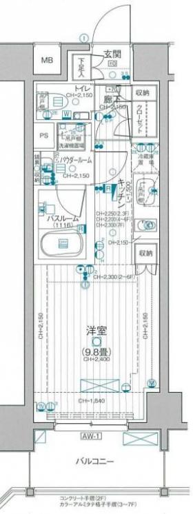 パレステージ西日暮里の間取り