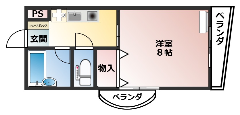 フェルヴォーレIIの間取り