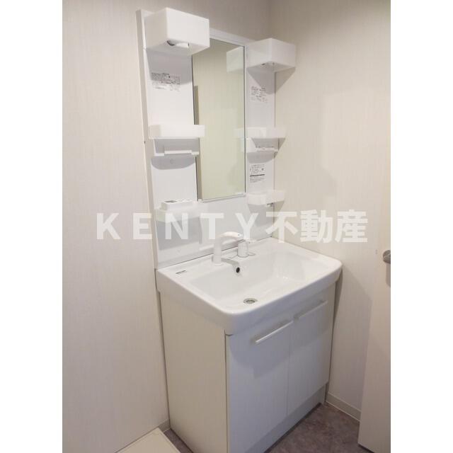 洗面設備　広い洗面スペース