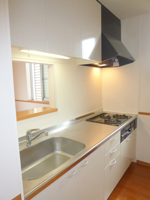 キッチン　★ガスコンロ３口グリル付きシステムキッチン★