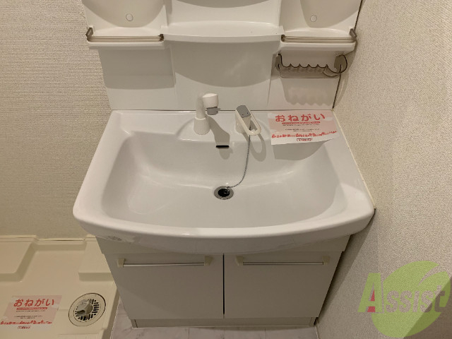 洗面設備　シャンプードレッサー。身支度はここでばっちり。