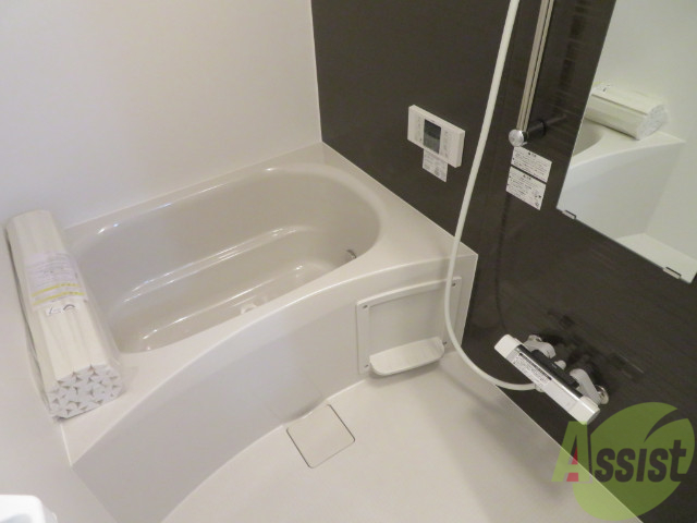 バス・シャワールーム　浴室はゆっくりと浸かれるサイズ感になっていますね。