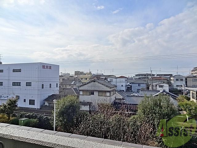 眺望　リビング側の眺望です。目の前にさえぎるものはありません