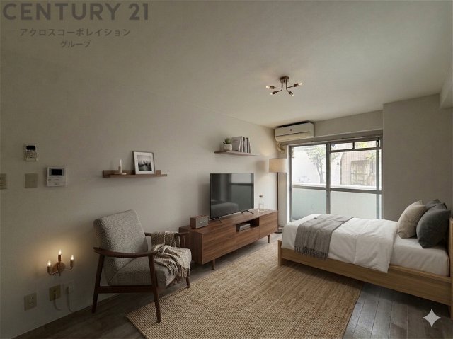 居室・リビング　画像中の家具はAIにより配置加工しているため、付属しません