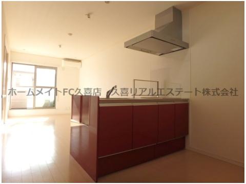 キッチン　同建物別号室　アイランドキッチン！お料理って楽しい！