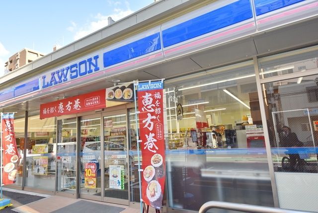 コンビニ　ローソン 博多古門戸町店（コンビニ）まで491m