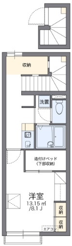 レオパレスKの間取り写真