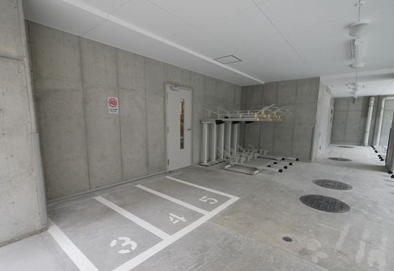 駐車場　駐輪場です。