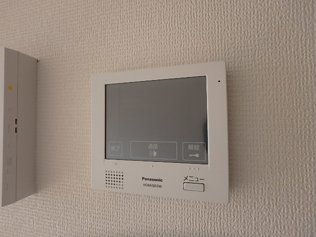 セキュリティ　来客時は、こちらで確認を。