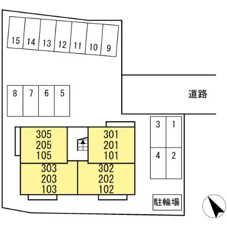 駐車場　配置図