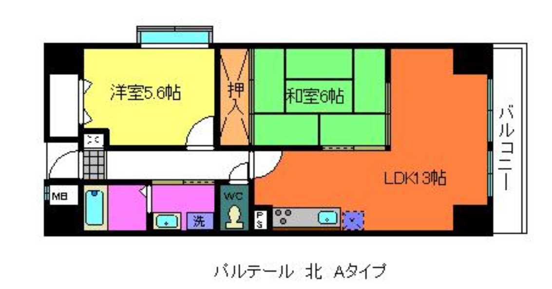 パルテール北の間取り写真