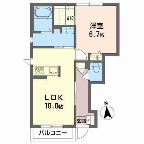 ジェミニ向中野 壱番館の間取り写真