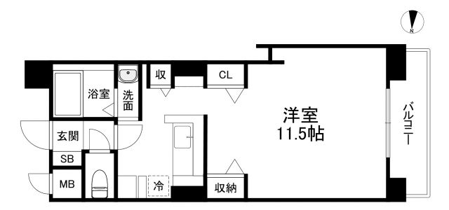 ホープ松屋町住吉の間取り写真