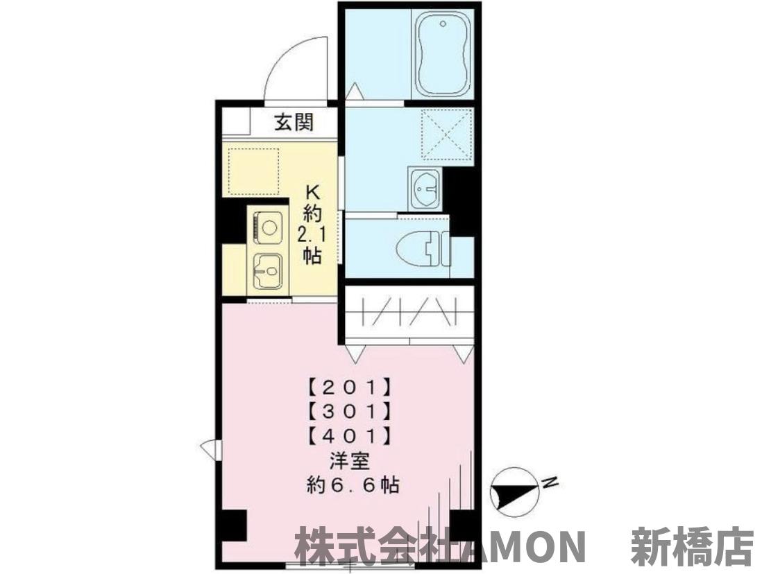 ＪＲ山手線 秋葉原駅 徒歩8分 5階建 築8年の間取り写真