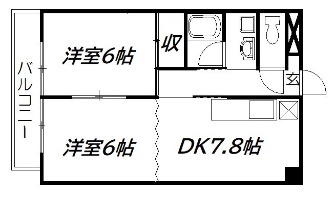 遠州鉄道 積志駅 徒歩51分 6階建 築31年の間取り写真