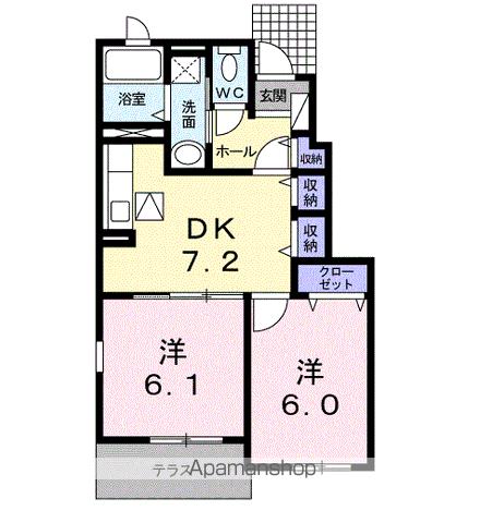 名鉄広見線 可児川駅 徒歩22分 2階建 築17年の間取り写真
