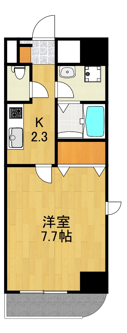 グリーンライン 北山田駅 徒歩4分 4階建 築15年の間取り写真