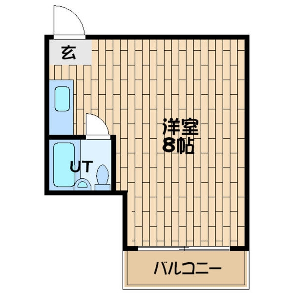 ＪＲ東西線 海老江駅 徒歩8分 5階建 築36年の間取り写真