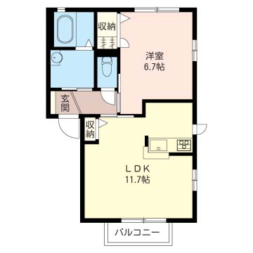 レルシールＡの間取り