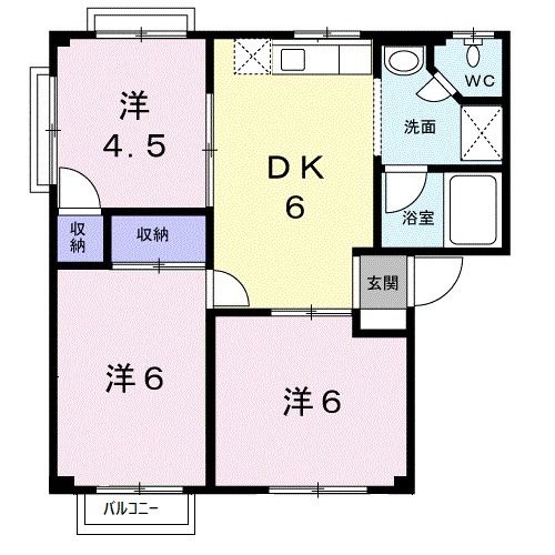 グリーンハイツ塚崎Ａの間取り