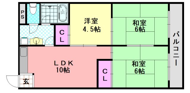 【大ケイハイツの間取り】