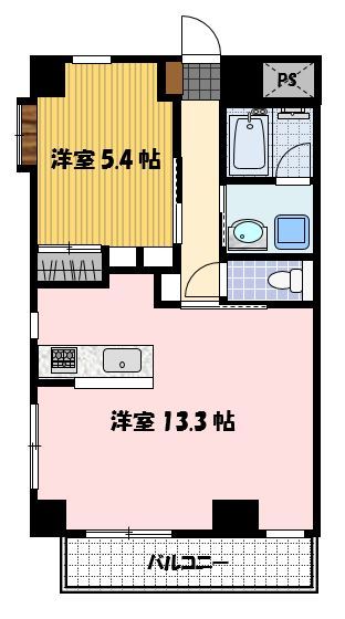 コア新大工町の間取り