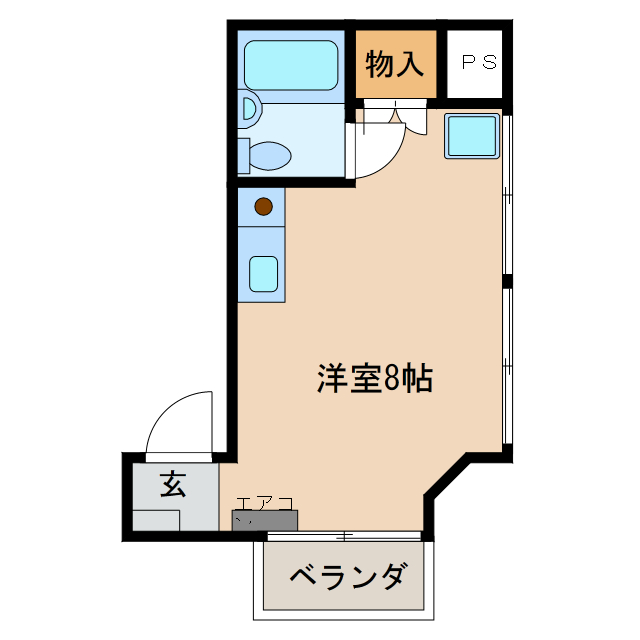 大垣市八島町のマンションの間取り