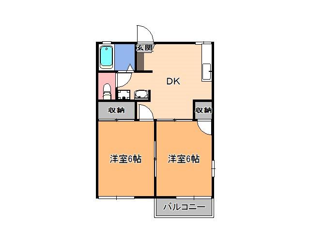 シャインハイツVの間取り