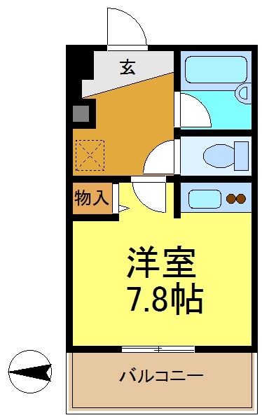 【クラージュ474の間取り】