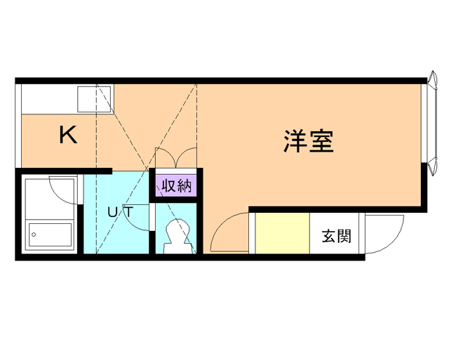 苫小牧市寿町のアパートの間取り