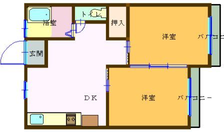 草牟田ハウスの間取り