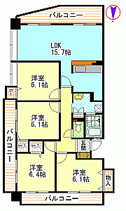 サウスヒルズＡｃｉｔｙIの間取り