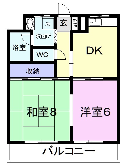 エレガントライフIIの間取り