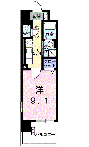 ララフラッツの間取り