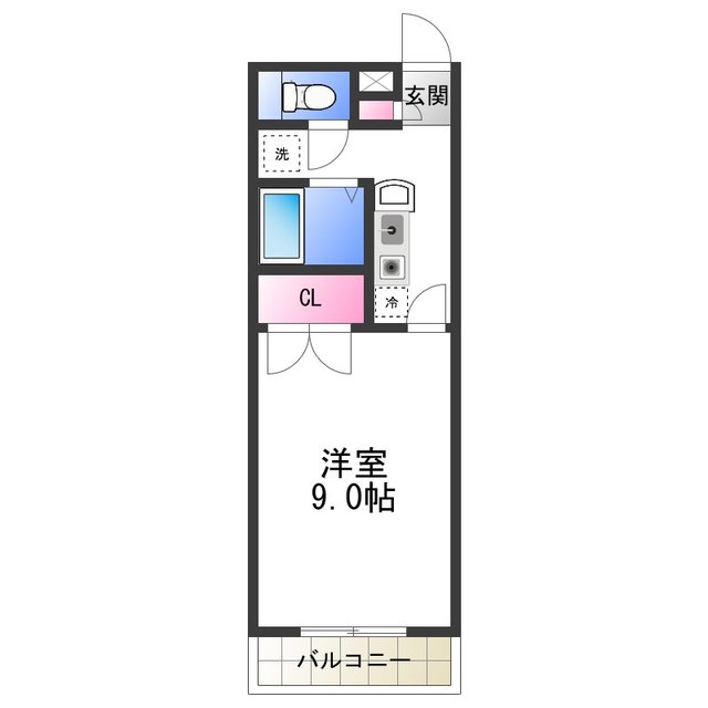 プレジール　助松の間取り