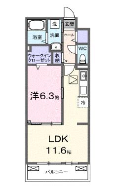 安城市今池町のアパートの間取り