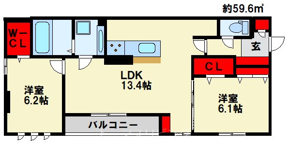 D-room貴船の間取り