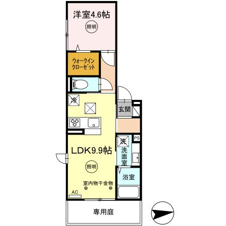 D-room FIRST大善寺駅前の間取り