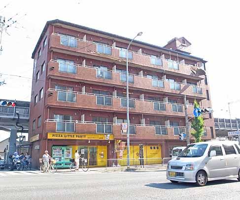 京都市山科区東野中井ノ上町のマンションの建物外観