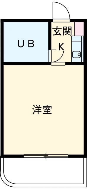 名古屋市熱田区中出町のマンションの間取り