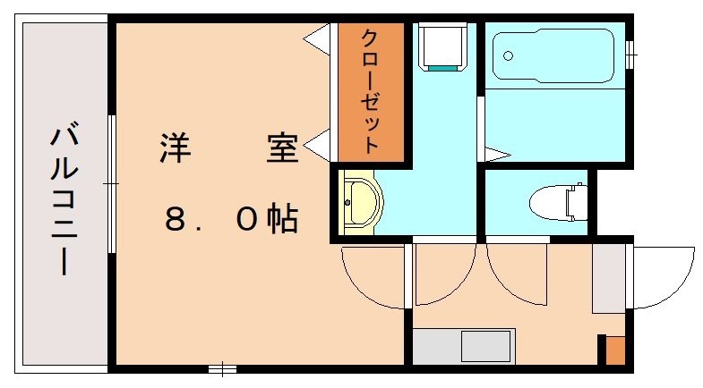 春日市光町のアパートの間取り