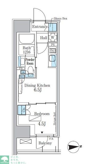 【新宿区百人町のマンションの間取り】