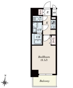 S-RESIDENCE堀田North IIの間取り