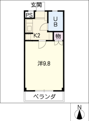 【ハイツ香蘭の間取り】