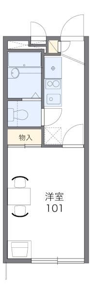 茅ヶ崎市萩園のアパートの間取り