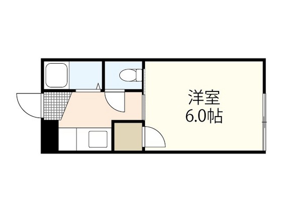 岡山市中区長利のアパートの間取り