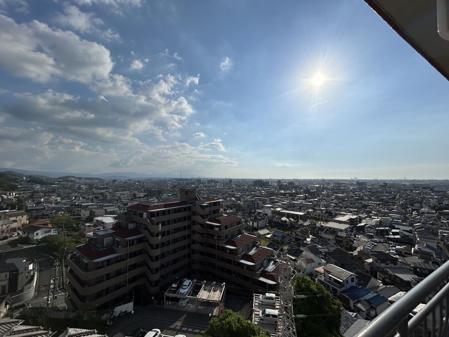 【柏原市平野のマンションの眺望】