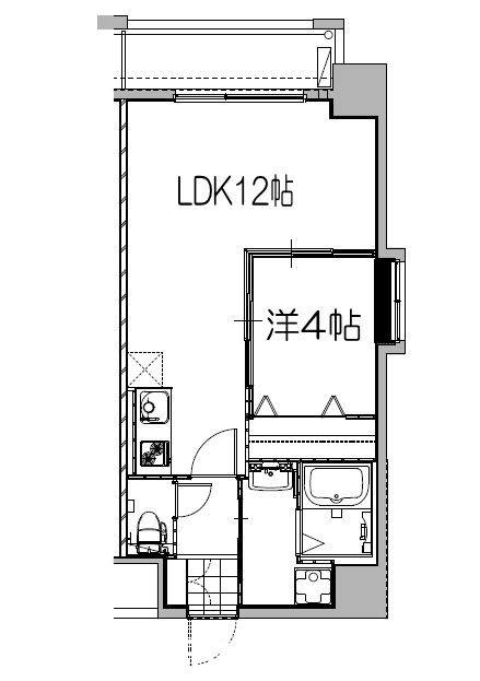 福岡市西区愛宕のマンションの間取り