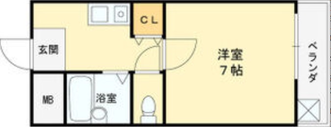 長居ロイヤルマンションの間取り