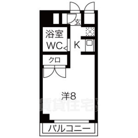 名古屋市中区千代田のマンションの間取り